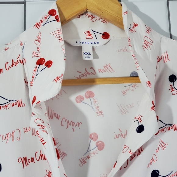 POPSUGAR Tie Front Blouse Dolman Sleeve Theme  ‘Mo - Picture 3 of 8